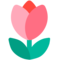 Tulip emoji on Mozilla